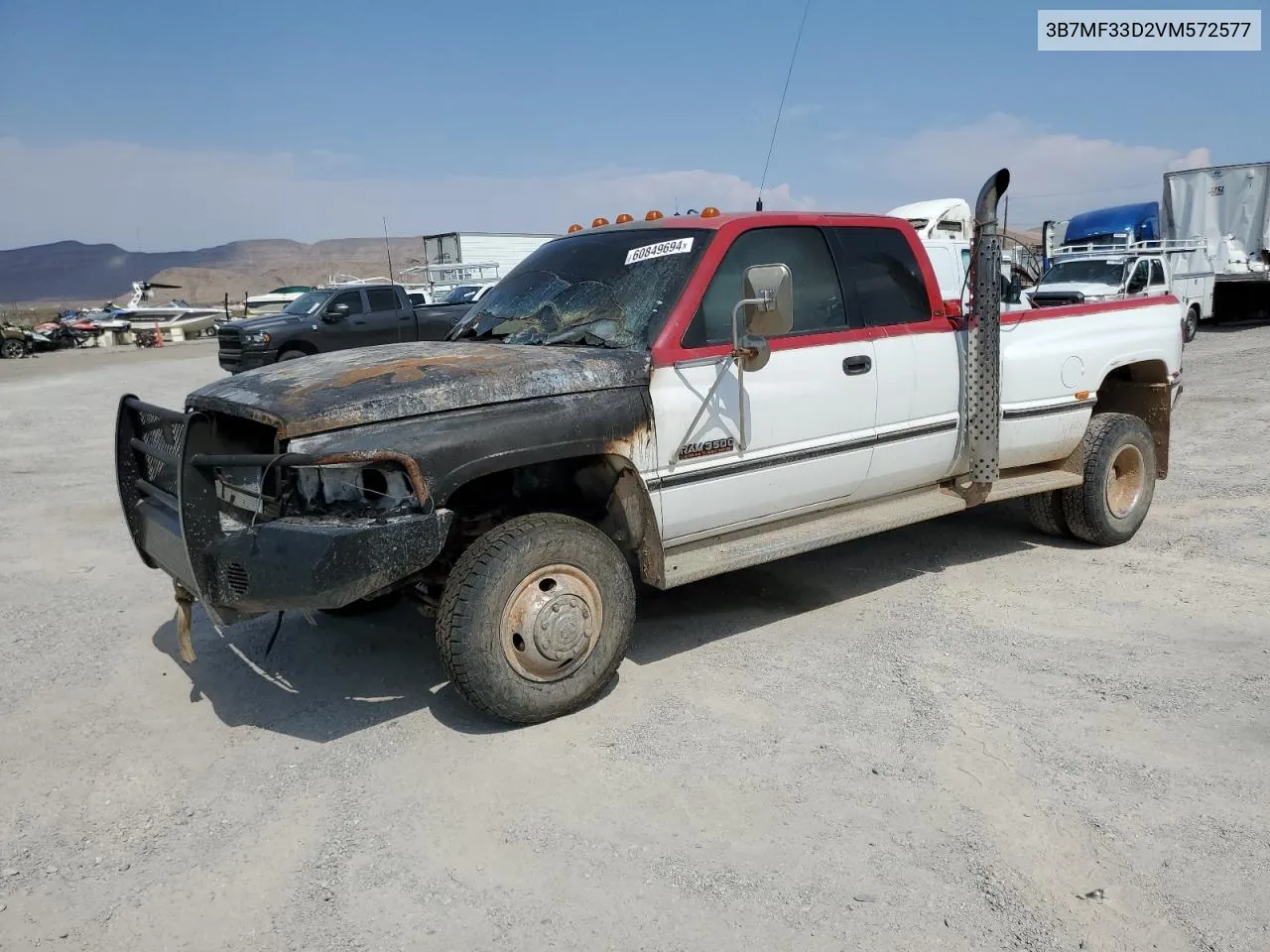 1997 Dodge Ram 3500 VIN: 3B7MF33D2VM572577 Lot: 60849694