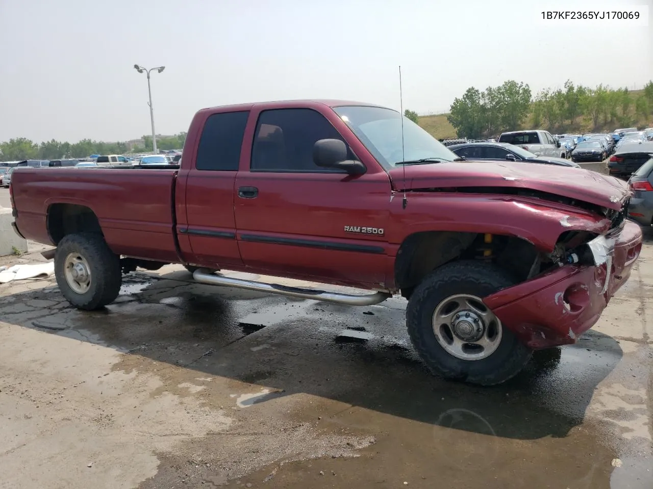 2000 Dodge Ram 2500 VIN: 1B7KF2365YJ170069 Lot: 64300184