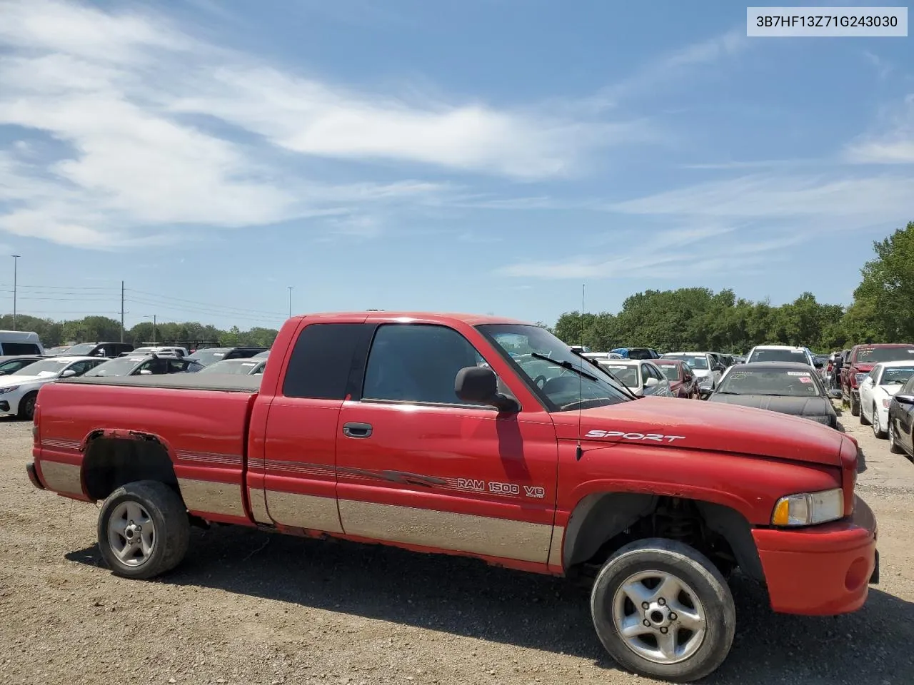 2001 Dodge Ram 1500 VIN: 3B7HF13Z71G243030 Lot: 66038944