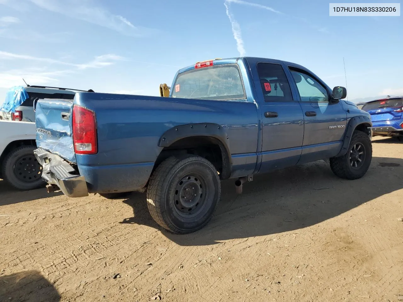 2003 Dodge Ram 1500 St VIN: 1D7HU18N83S330206 Lot: 68920624