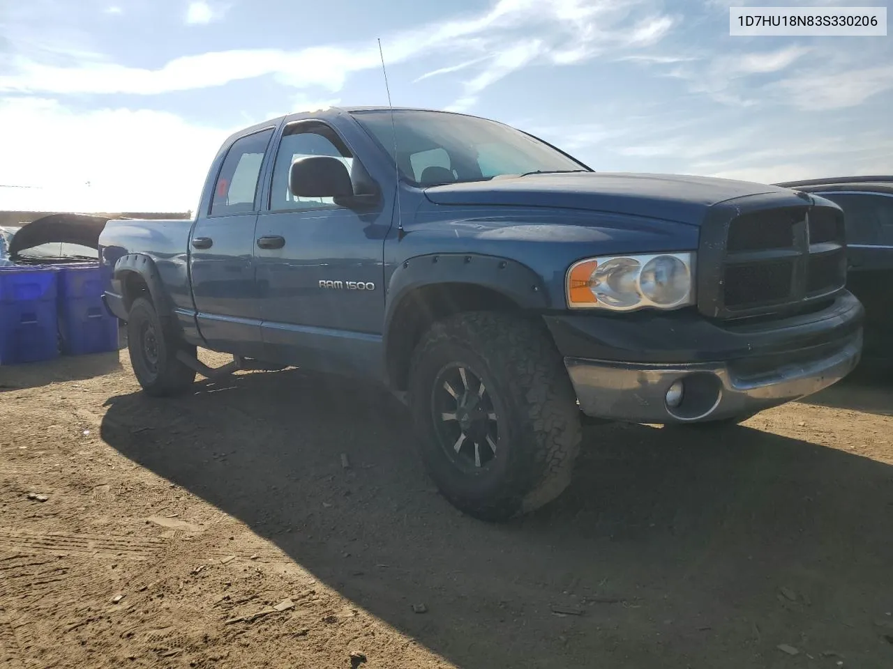 2003 Dodge Ram 1500 St VIN: 1D7HU18N83S330206 Lot: 68920624