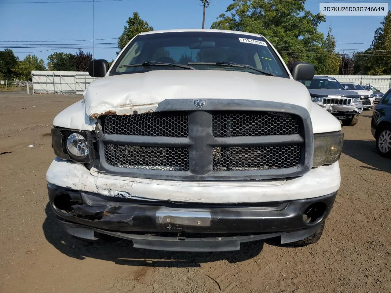 2003 Dodge Ram 2500 St VIN: 3D7KU26D03G746649 Lot: 71827854