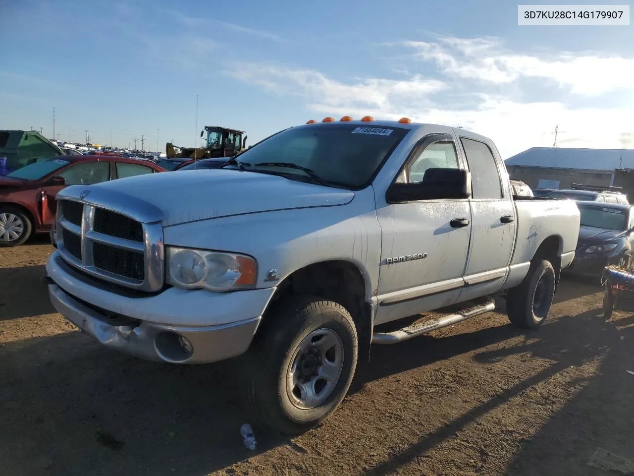 2004 Dodge Ram 2500 St VIN: 3D7KU28C14G179907 Lot: 71664044