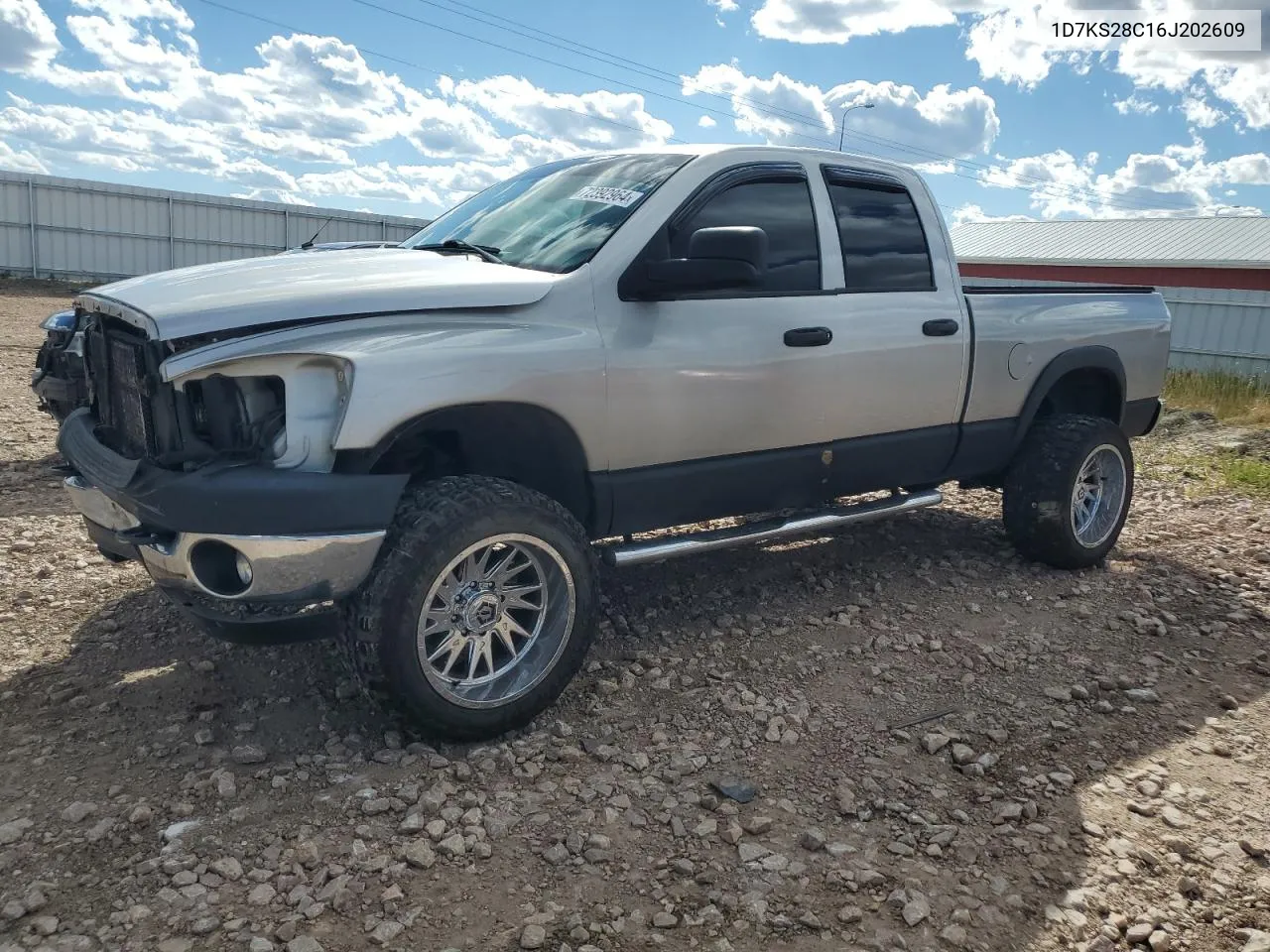 2006 Dodge Ram 2500 St VIN: 1D7KS28C16J202609 Lot: 72392964