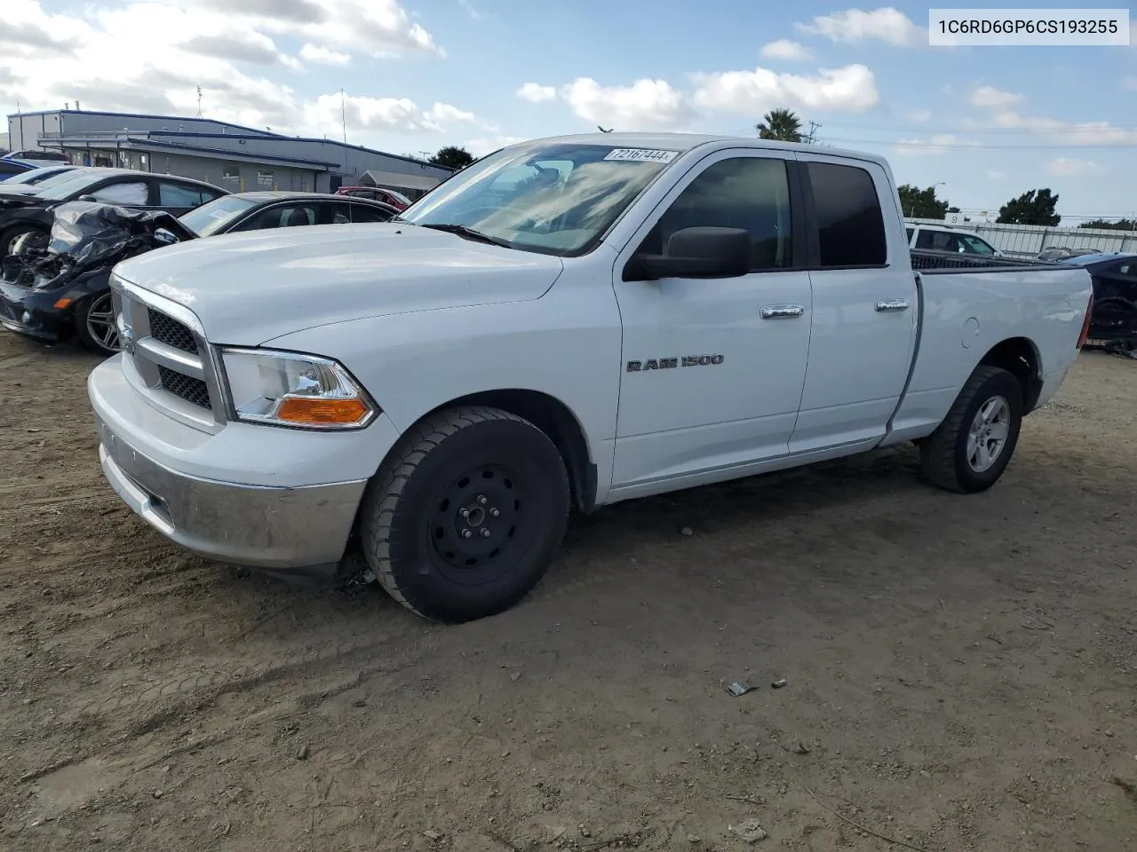 2012 Dodge Ram 1500 Slt VIN: 1C6RD6GP6CS193255 Lot: 72167444