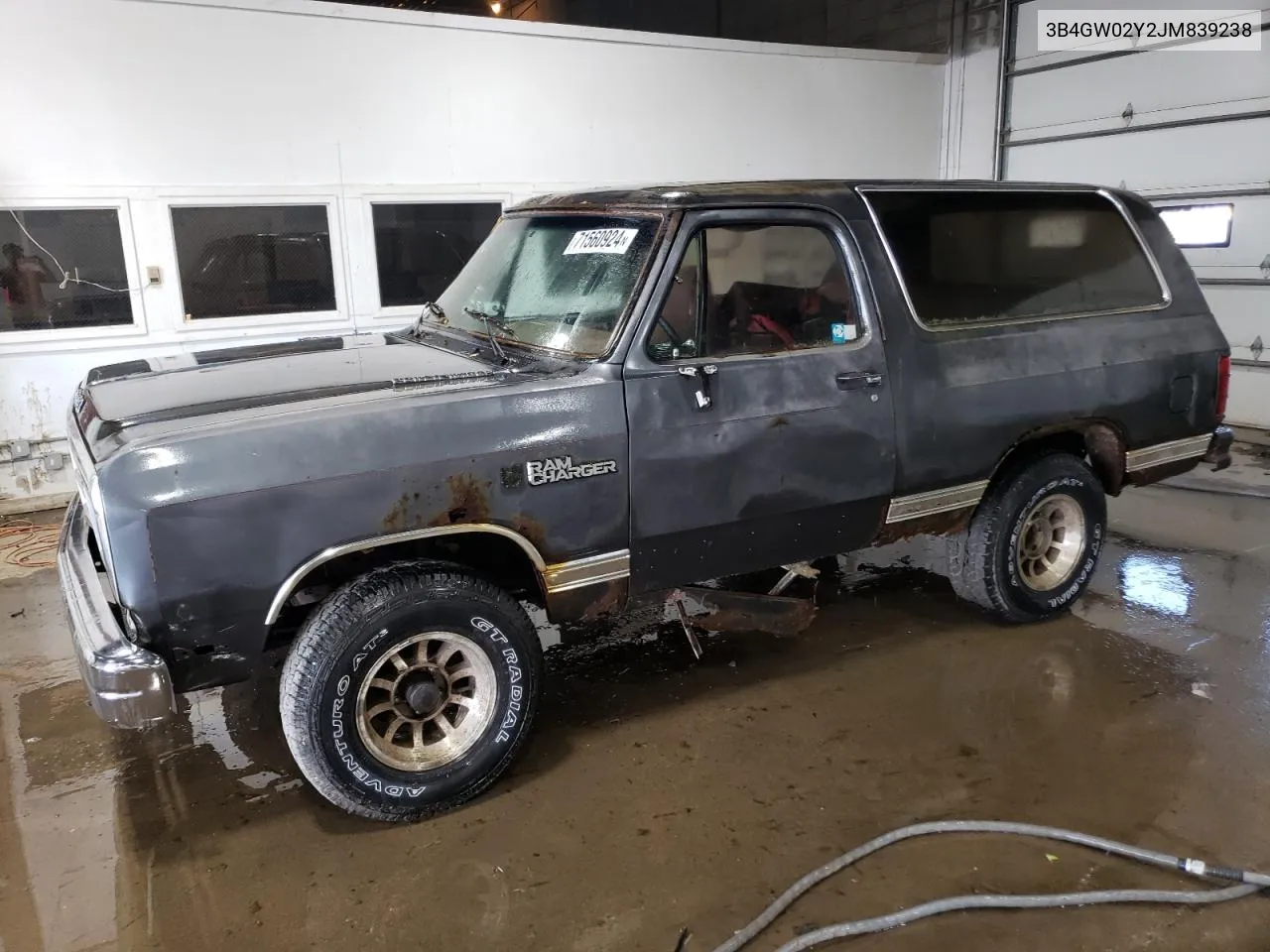 3B4GW02Y2JM839238 1988 Dodge Ramcharger Aw-100