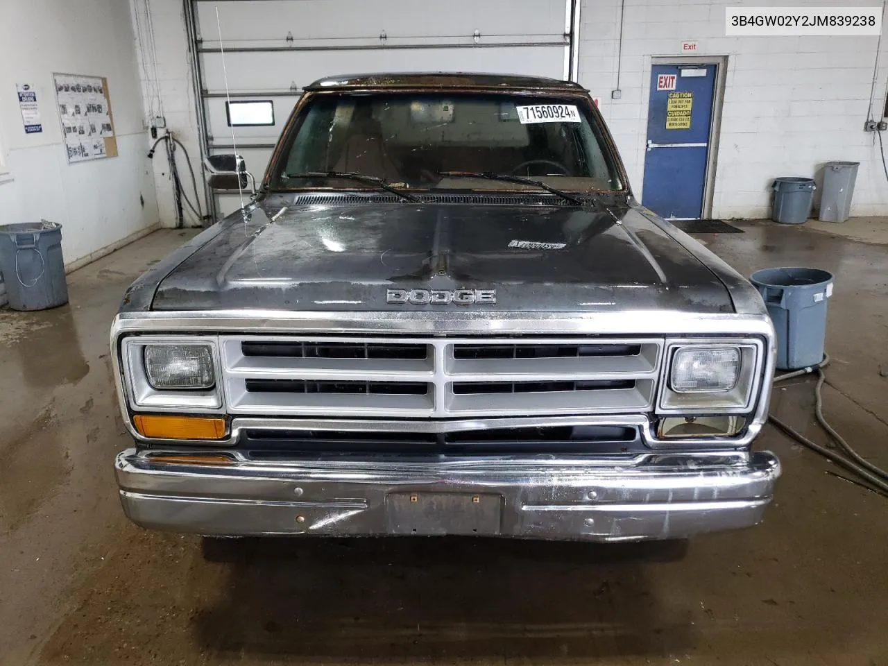 1988 Dodge Ramcharger Aw-100 VIN: 3B4GW02Y2JM839238 Lot: 71560924