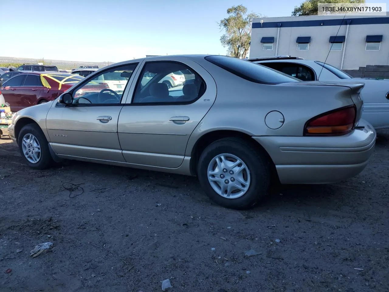 2000 Dodge Stratus Se VIN: 1B3EJ46X8YN171903 Lot: 66890774