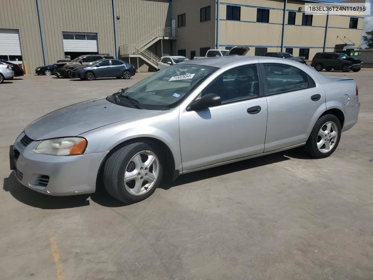 2004 Dodge Stratus Se VIN: 1B3EL36T24N116715 Lot: 71502654