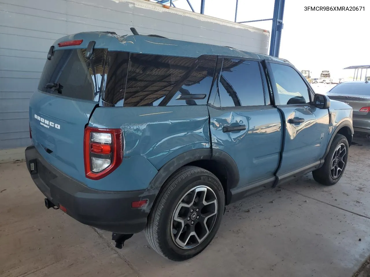 2021 Ford Bronco Sport Big Bend VIN: 3FMCR9B6XMRA20671 Lot: 68889734