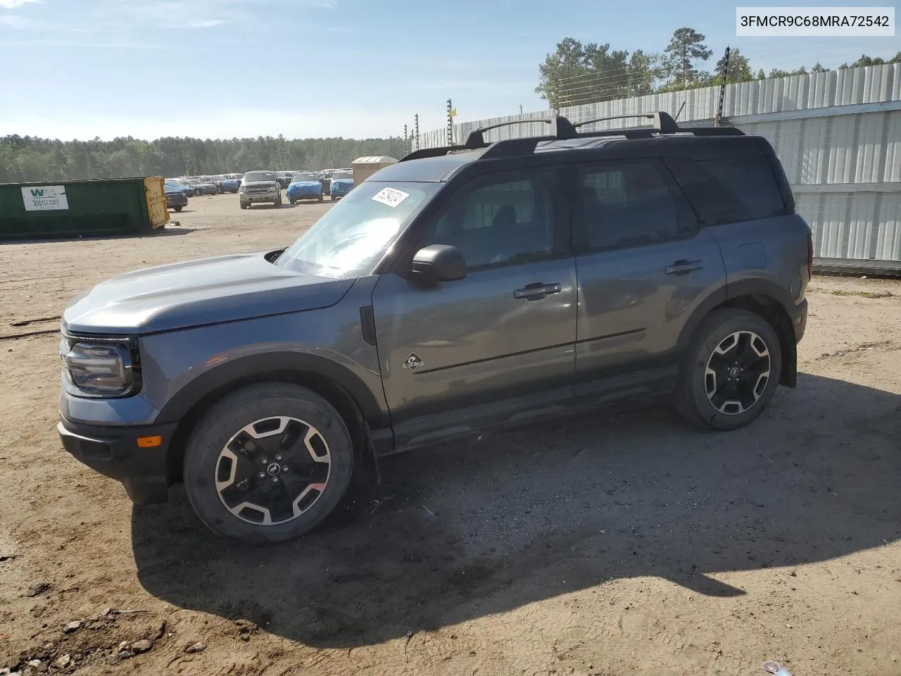 2021 Ford Bronco Sport Outer Banks VIN: 3FMCR9C68MRA72542 Lot: 69294334