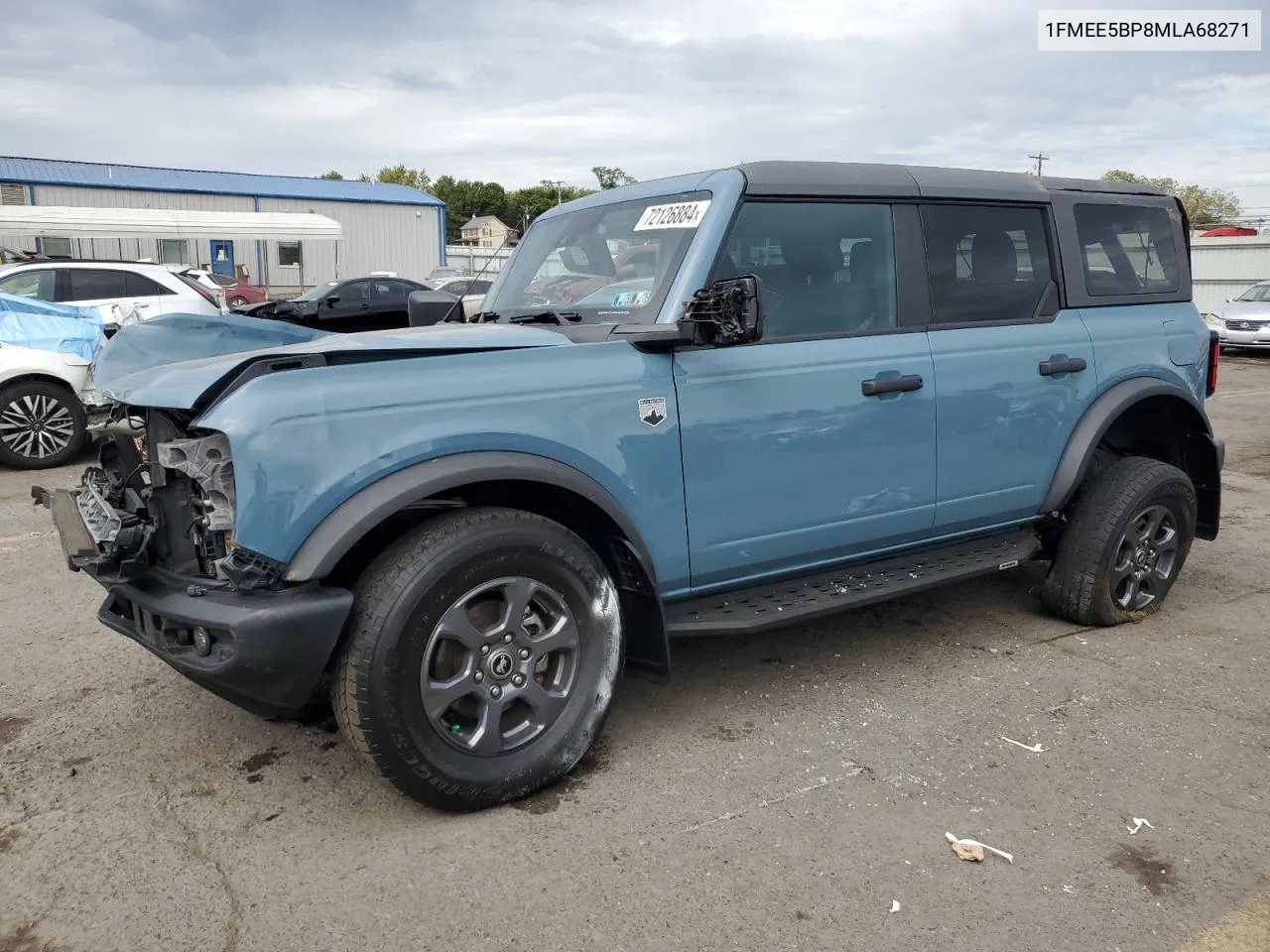 2021 Ford Bronco Base VIN: 1FMEE5BP8MLA68271 Lot: 72126884