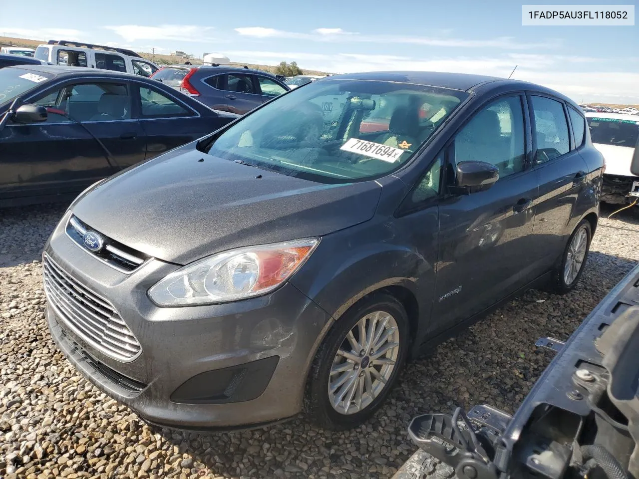 2015 Ford C-Max Se VIN: 1FADP5AU3FL118052 Lot: 71681694