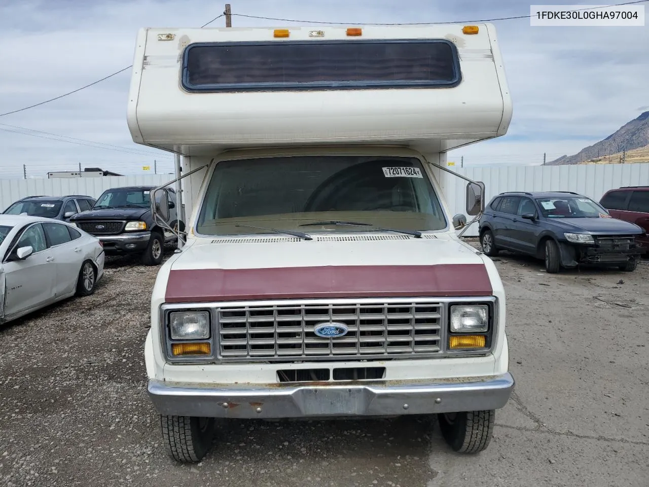 1986 Ford Econoline E350 Cutaway Van VIN: 1FDKE30L0GHA97004 Lot: 72071624