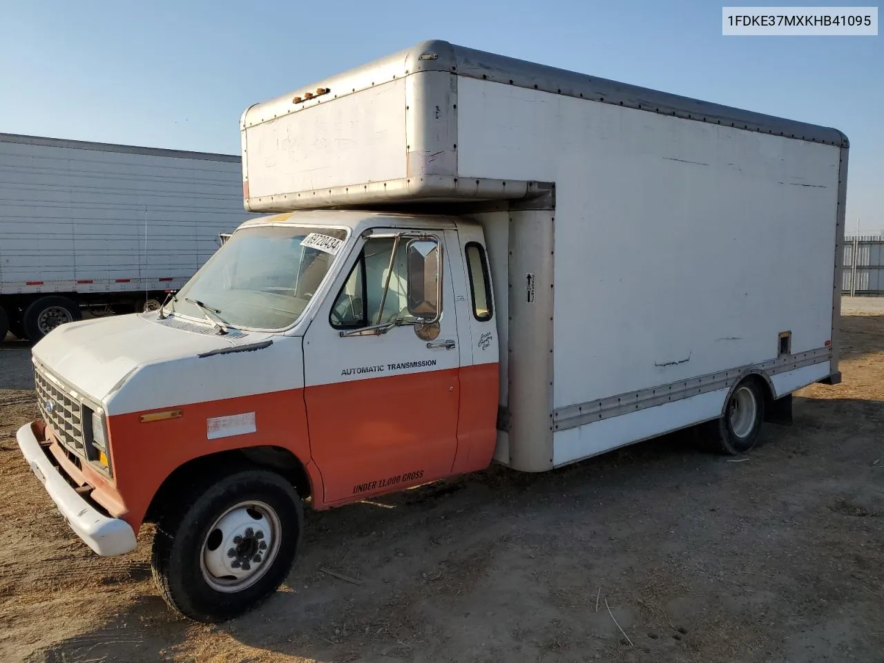 1989 Ford Econoline E350 Cutaway Van VIN: 1FDKE37MXKHB41095 Lot: 69720434