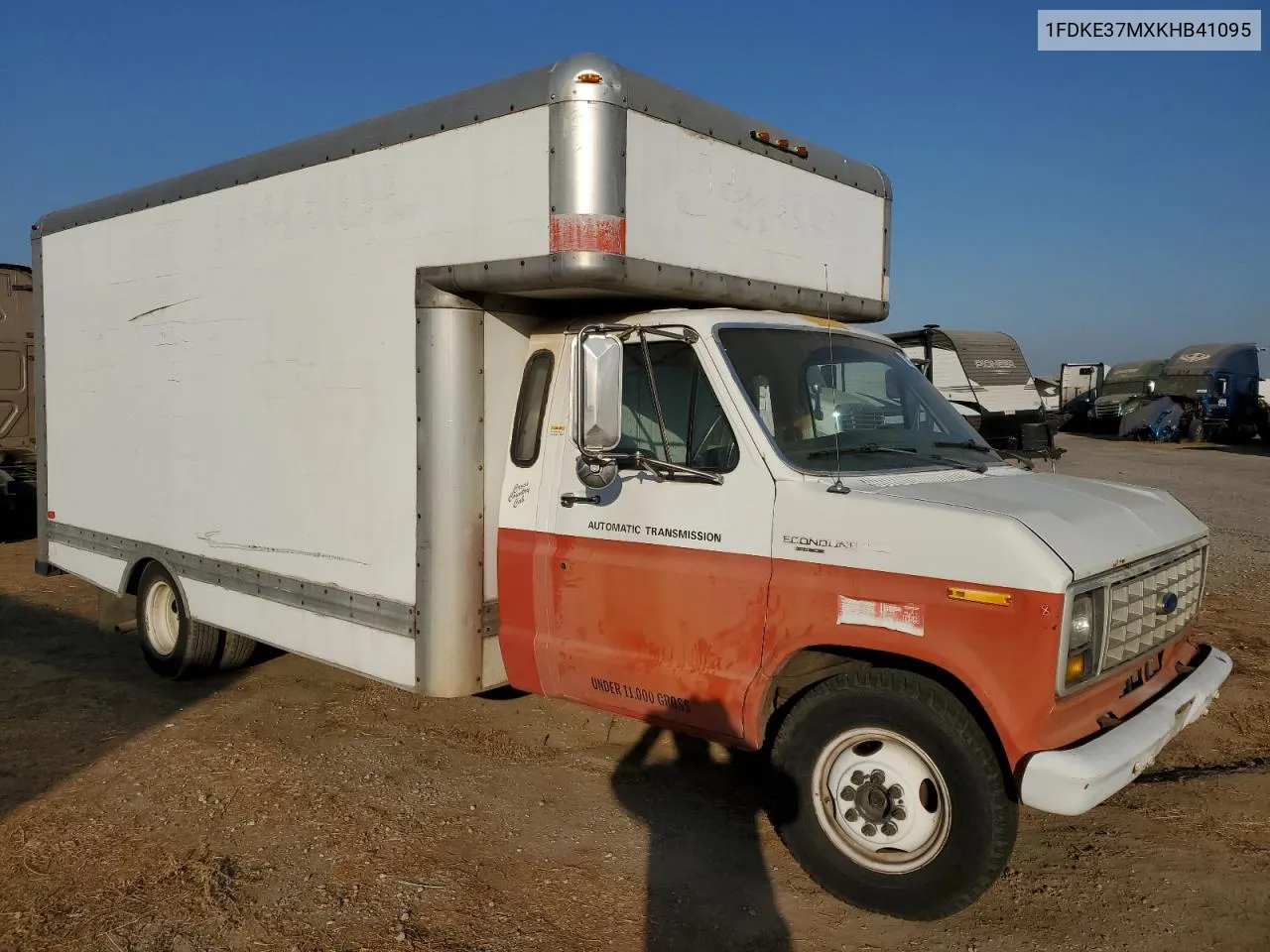 1989 Ford Econoline E350 Cutaway Van VIN: 1FDKE37MXKHB41095 Lot: 69720434