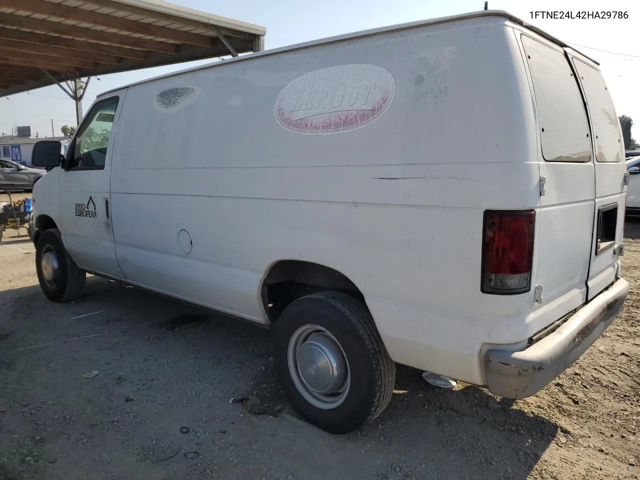 2002 Ford Econoline E250 Van VIN: 1FTNE24L42HA29786 Lot: 61690734