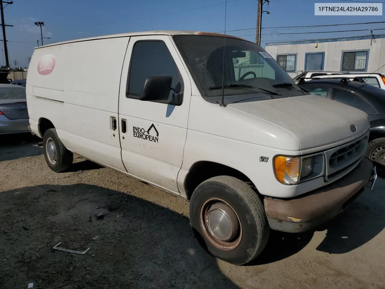 2002 Ford Econoline E250 Van VIN: 1FTNE24L42HA29786 Lot: 61690734