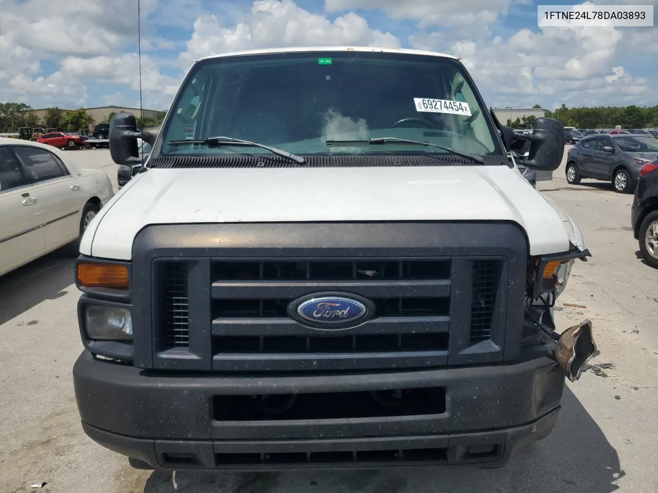 2008 Ford Econoline E250 Van VIN: 1FTNE24L78DA03893 Lot: 69274454