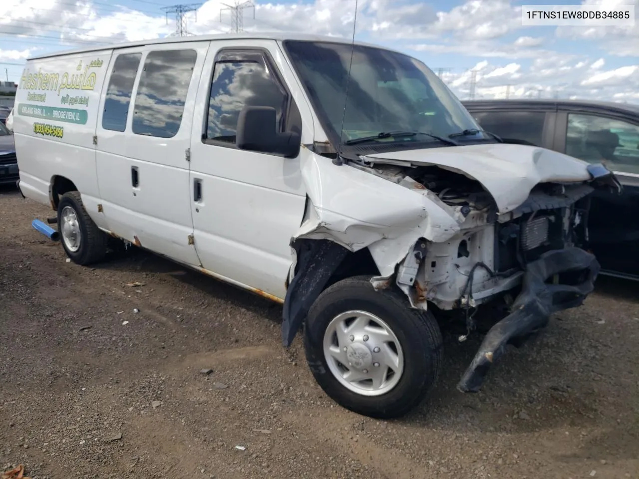 2013 Ford Econoline E150 Van VIN: 1FTNS1EW8DDB34885 Lot: 70504374