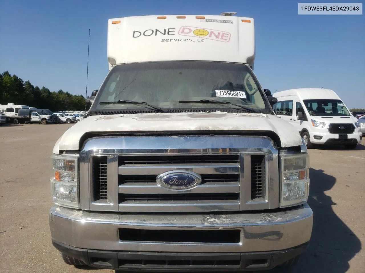 2014 Ford Econoline E350 Super Duty Cutaway Van VIN: 1FDWE3FL4EDA29043 Lot: 71596504