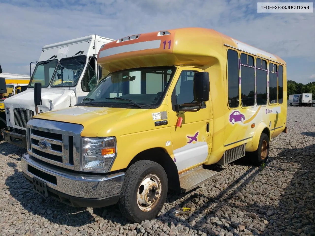 2018 Ford Econoline E350 Super Duty Cutaway Van VIN: 1FDEE3FS8JDC01393 Lot: 69872034