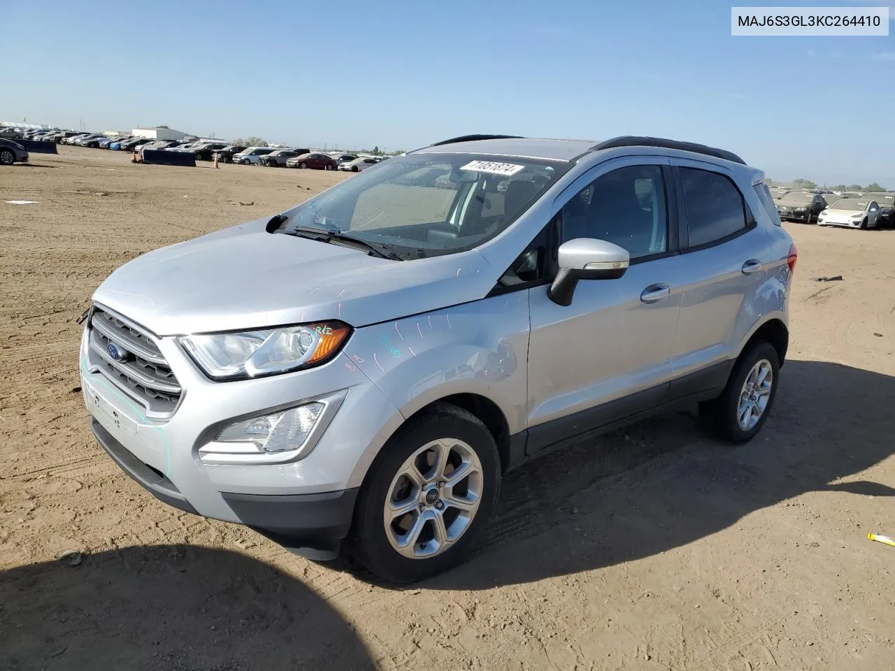 2019 Ford Ecosport Se VIN: MAJ6S3GL3KC264410 Lot: 71051874