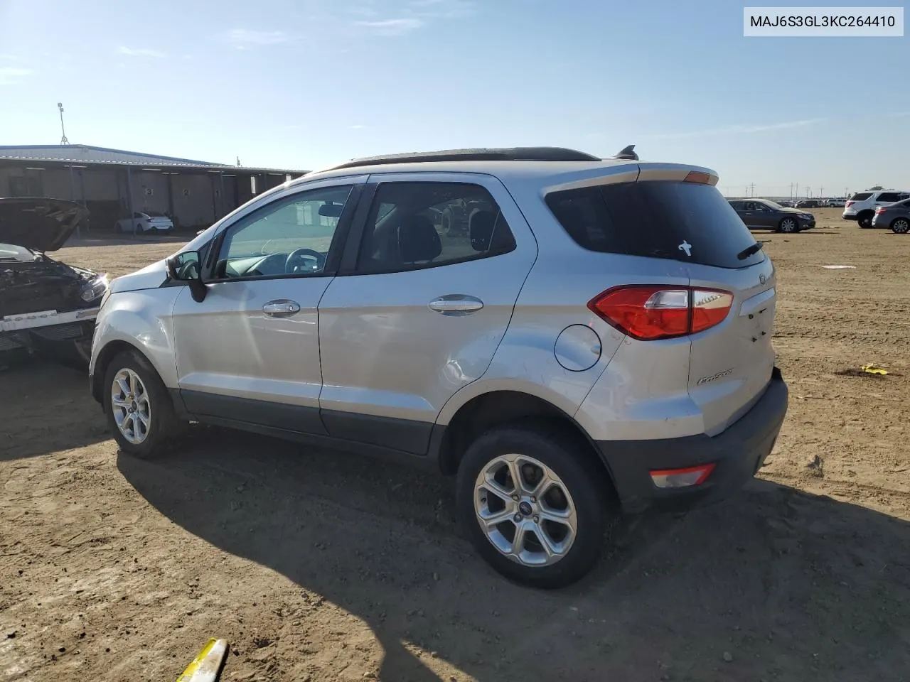 2019 Ford Ecosport Se VIN: MAJ6S3GL3KC264410 Lot: 71051874