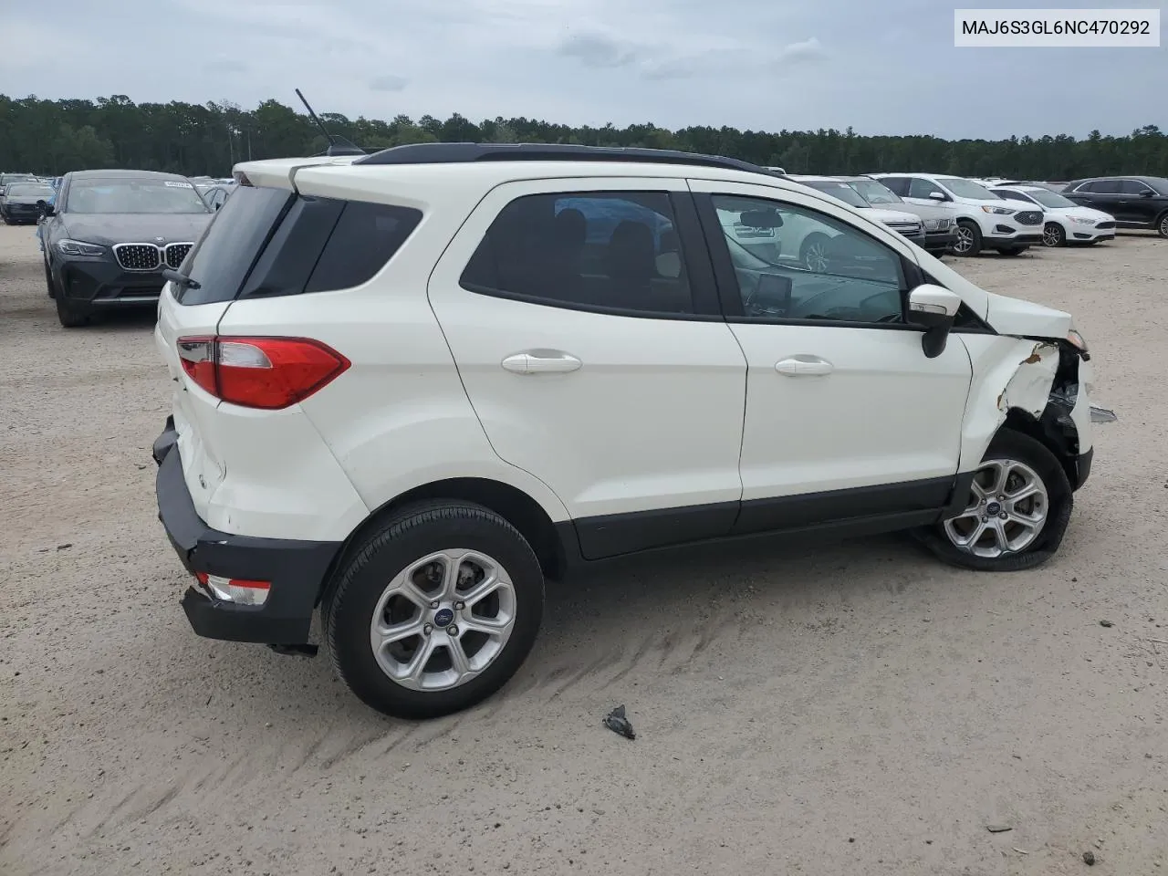 2022 Ford Ecosport Se VIN: MAJ6S3GL6NC470292 Lot: 69832544