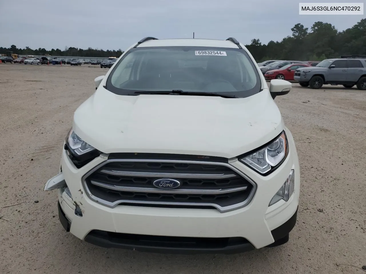 2022 Ford Ecosport Se VIN: MAJ6S3GL6NC470292 Lot: 69832544