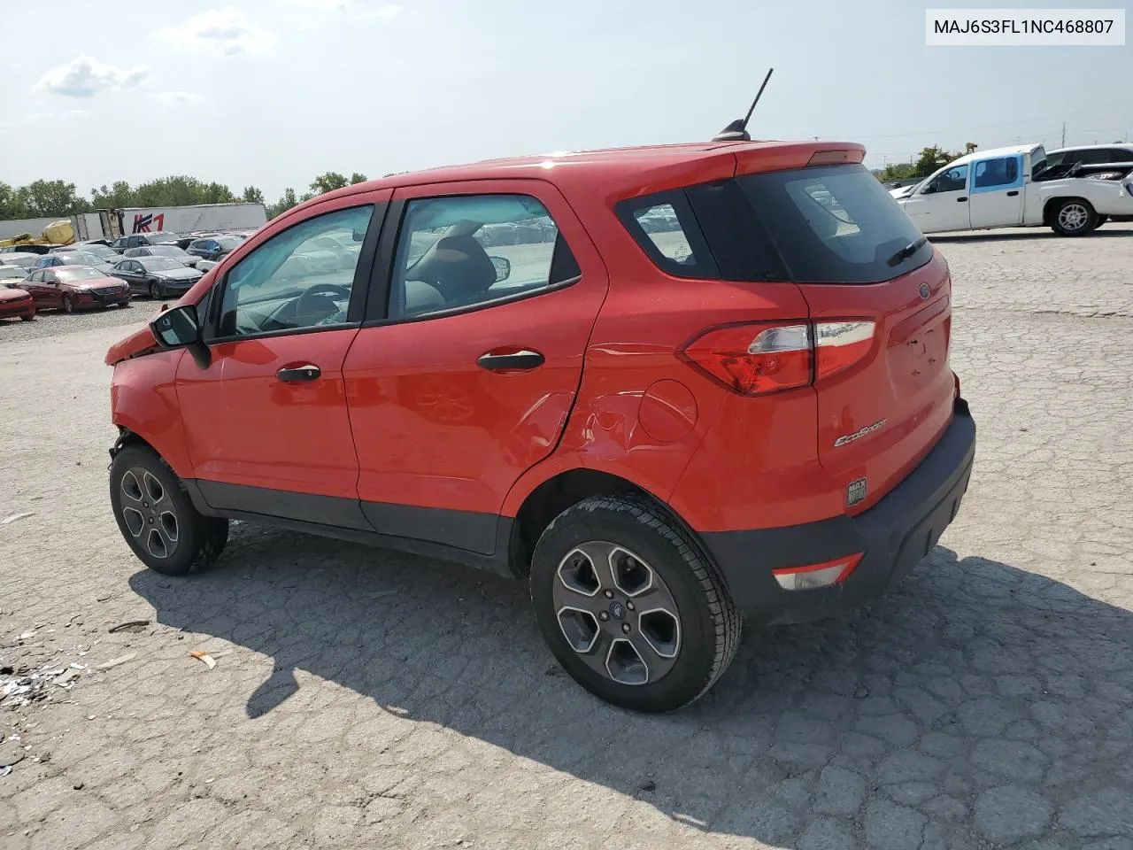 2022 Ford Ecosport S VIN: MAJ6S3FL1NC468807 Lot: 71042624