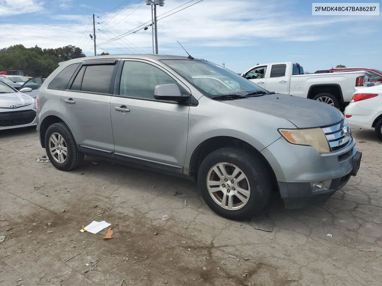 2007 Ford Edge Sel VIN: 2FMDK48C47BA86287 Lot: 71952974