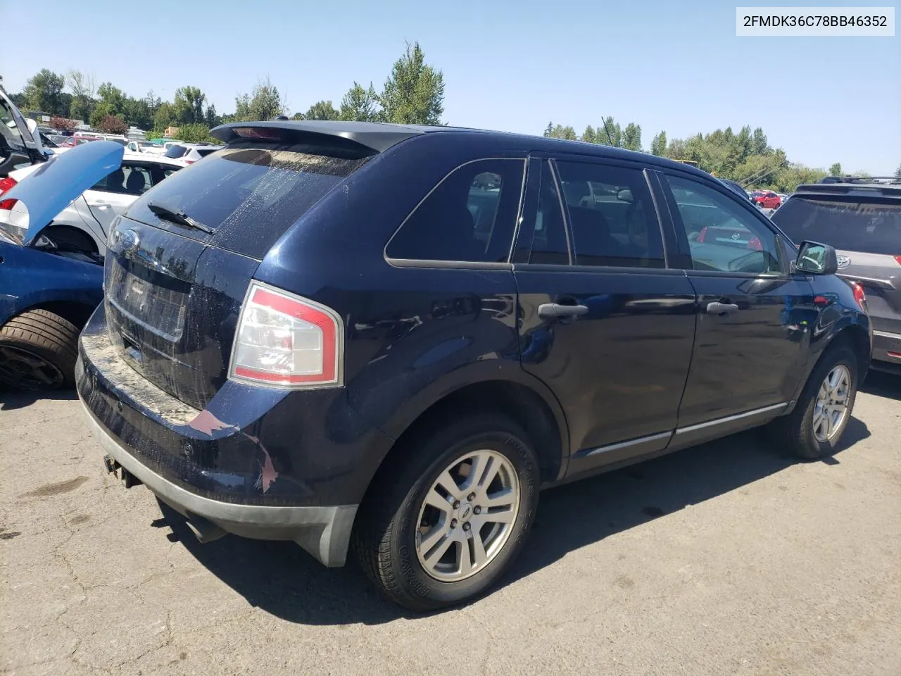 2008 Ford Edge Se VIN: 2FMDK36C78BB46352 Lot: 66027754