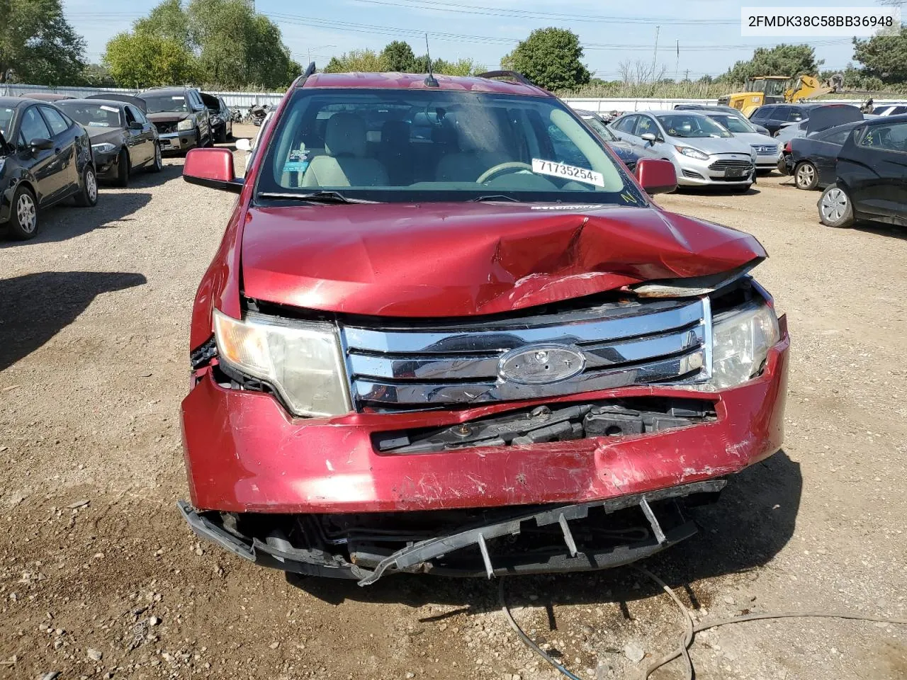 2FMDK38C58BB36948 2008 Ford Edge Sel