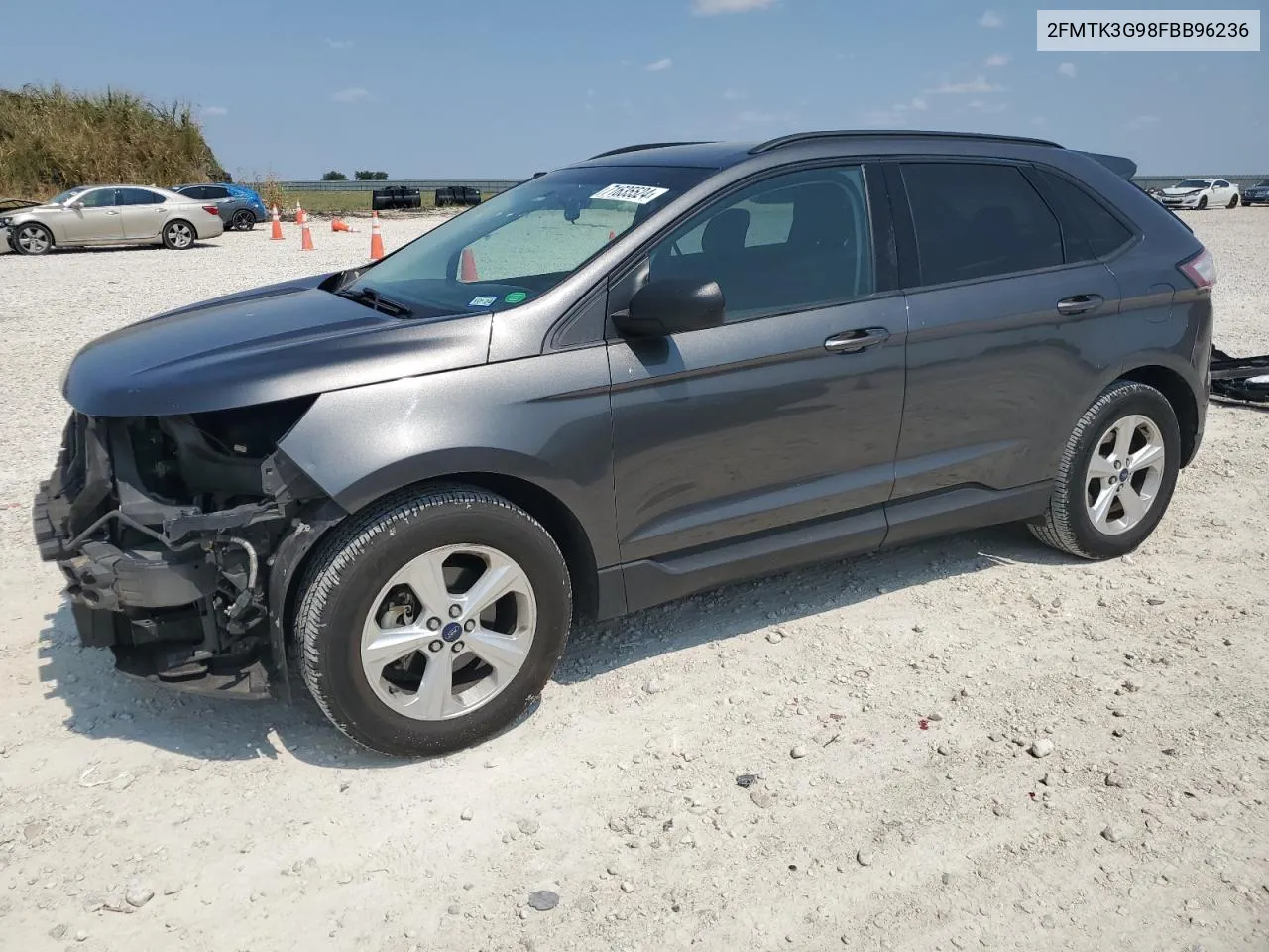 2015 Ford Edge Se VIN: 2FMTK3G98FBB96236 Lot: 71635524