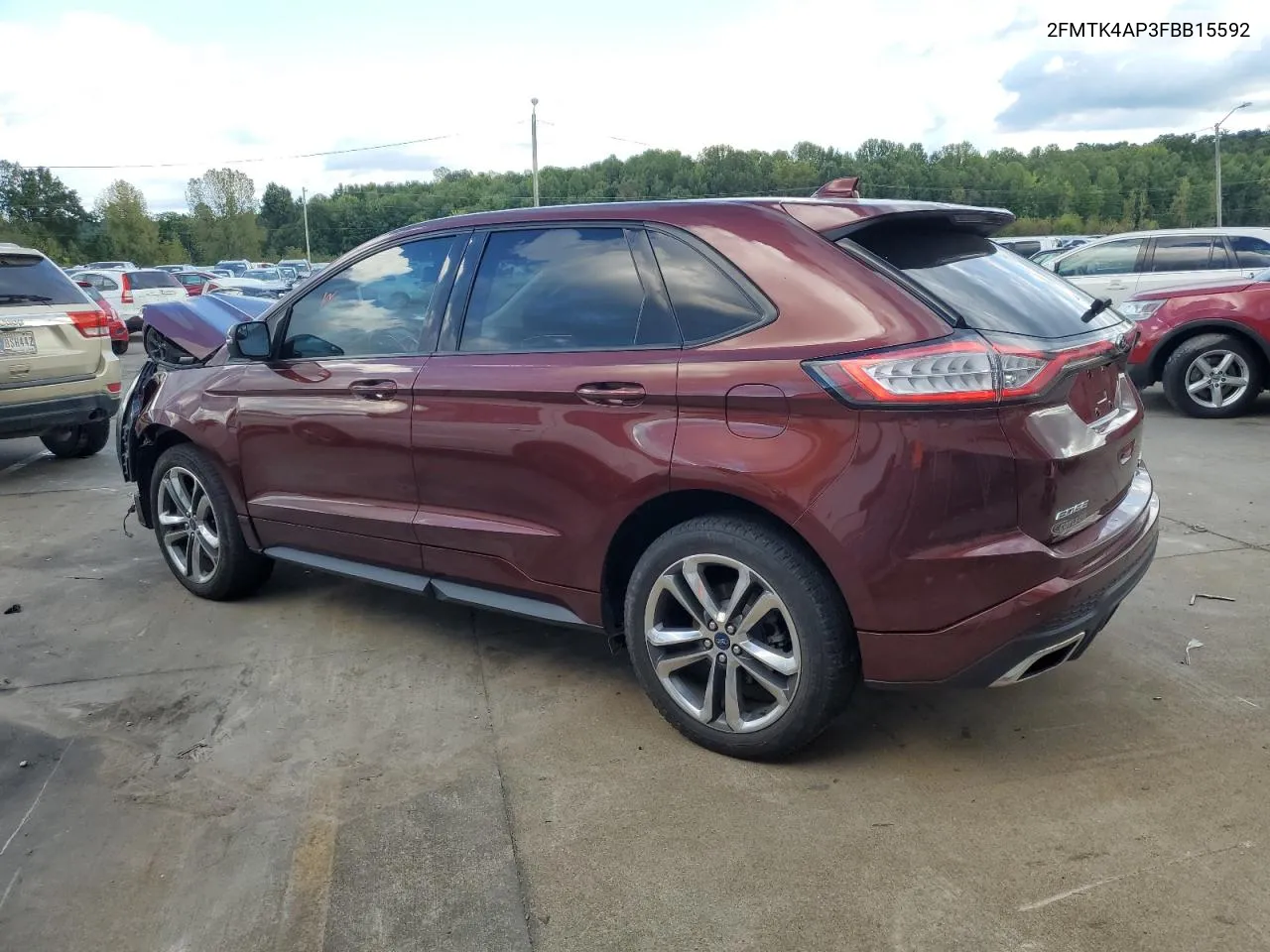 2015 Ford Edge Sport VIN: 2FMTK4AP3FBB15592 Lot: 71764174