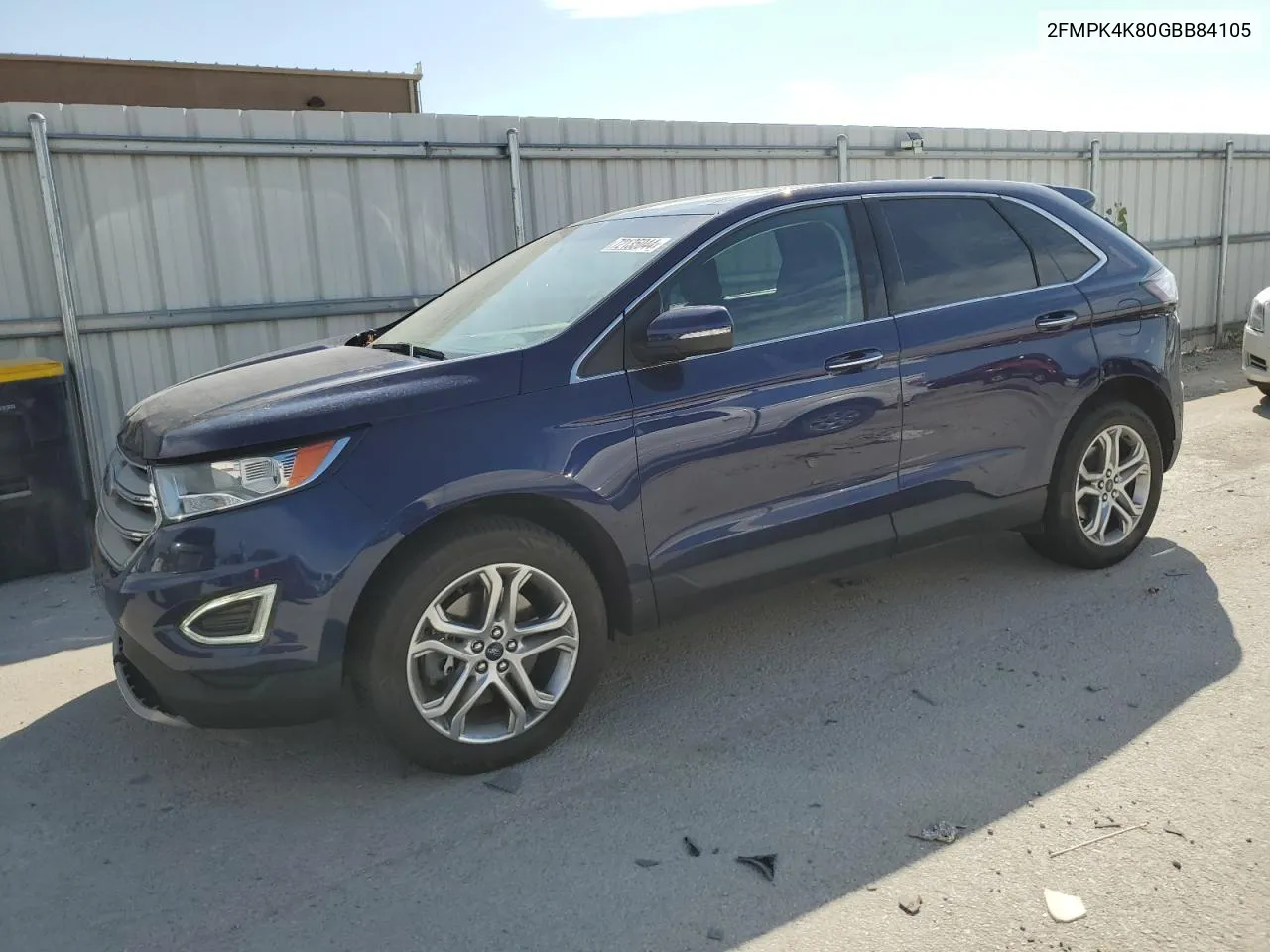 2016 Ford Edge Titanium VIN: 2FMPK4K80GBB84105 Lot: 72135044