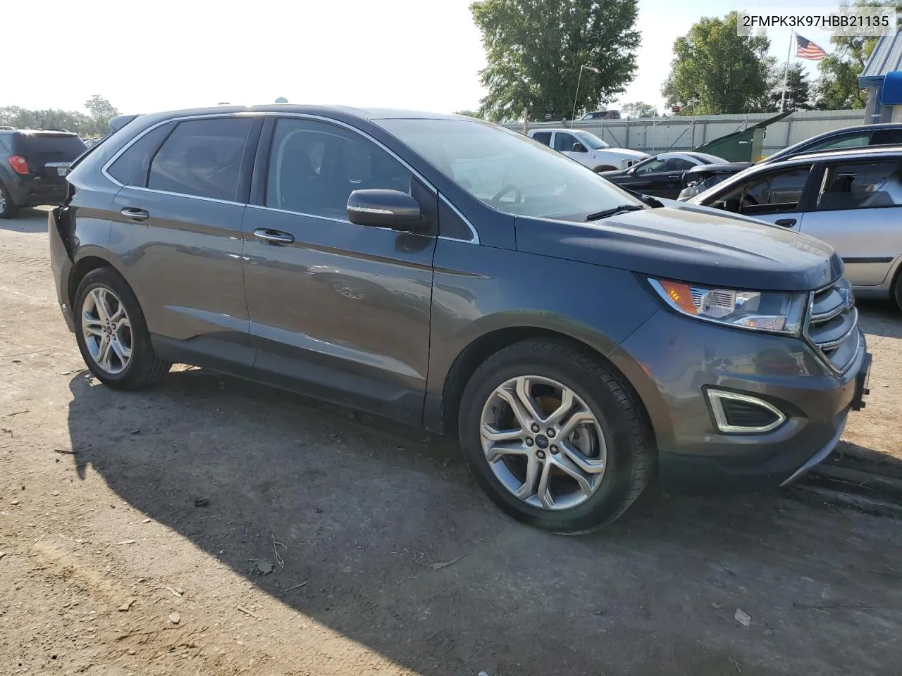 2017 Ford Edge Titanium VIN: 2FMPK3K97HBB21135 Lot: 72614854