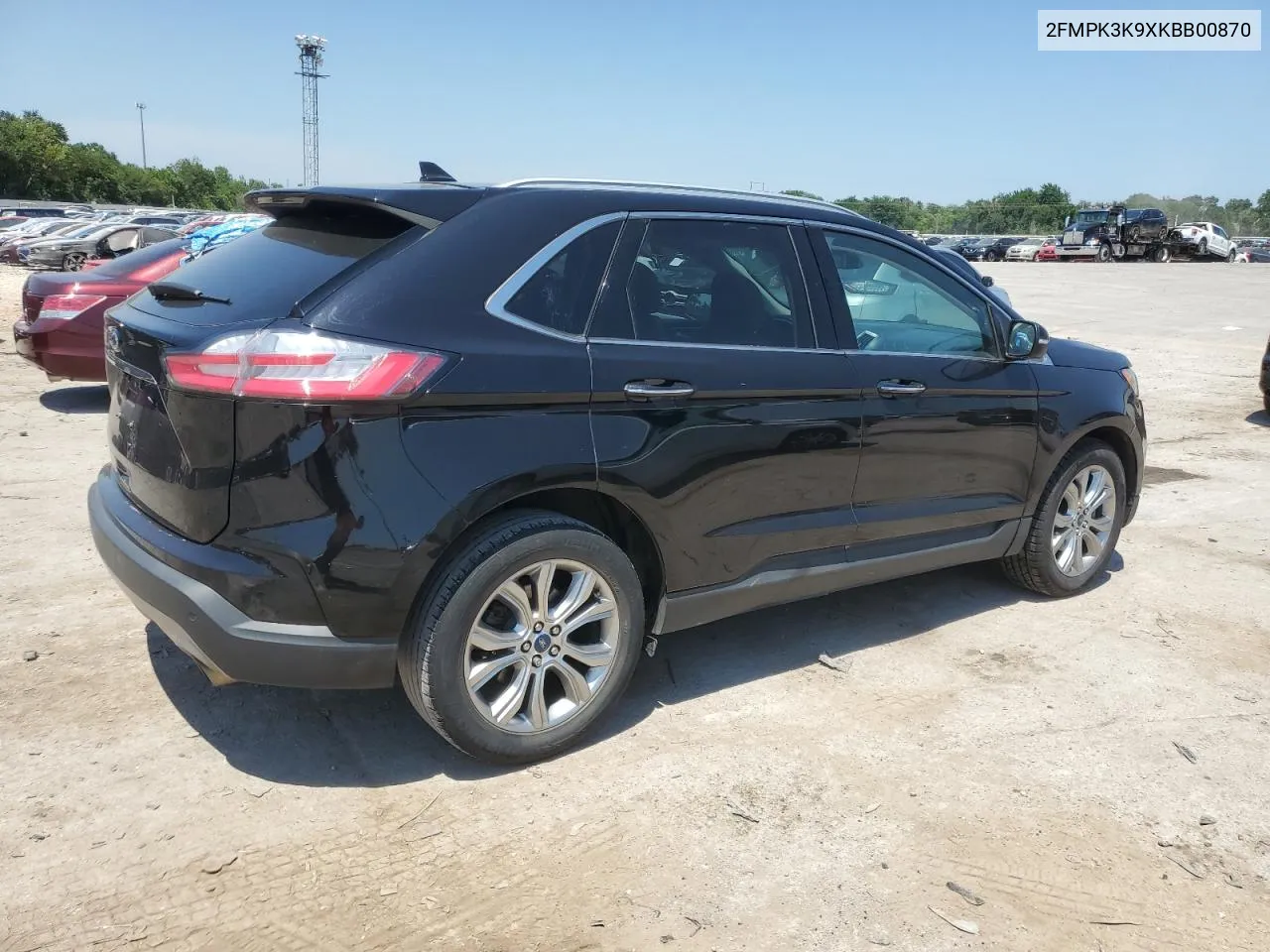 2019 Ford Edge Titanium VIN: 2FMPK3K9XKBB00870 Lot: 58541434