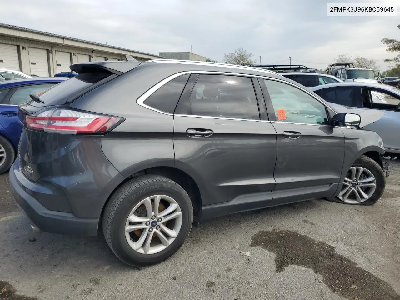 2019 Ford Edge Sel VIN: 2FMPK3J96KBC59645 Lot: 70616254