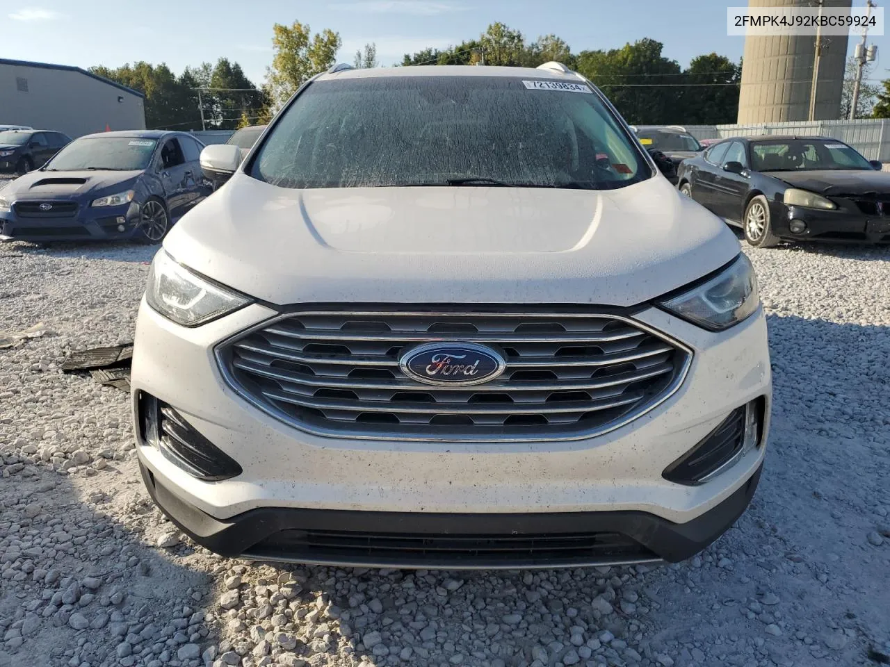 2019 Ford Edge Sel VIN: 2FMPK4J92KBC59924 Lot: 72139834