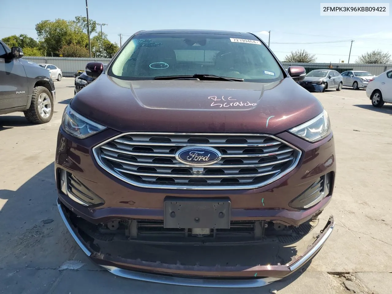 2FMPK3K96KBB09422 2019 Ford Edge Titanium