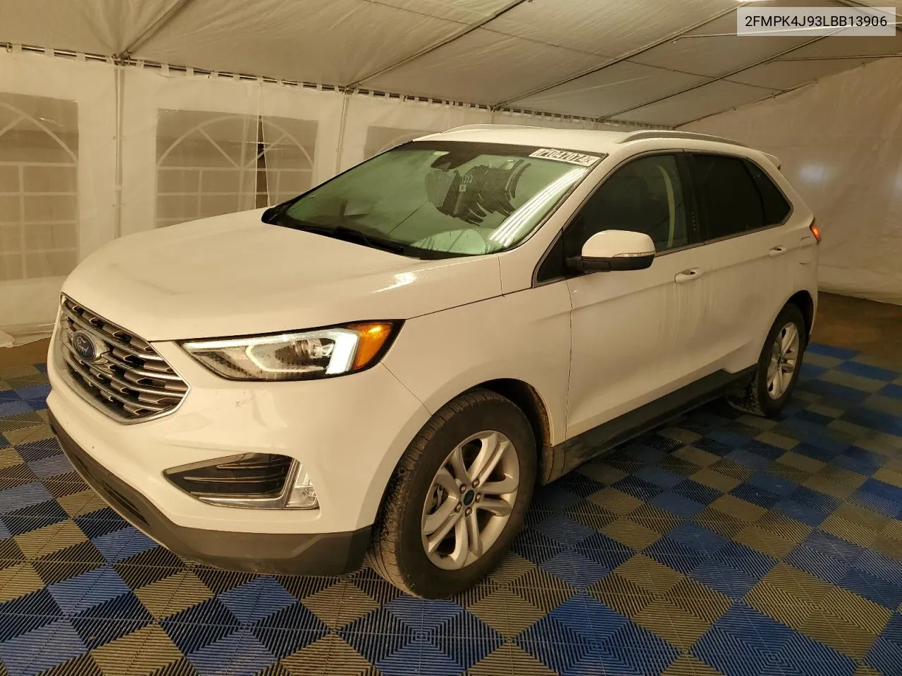 2020 Ford Edge Sel VIN: 2FMPK4J93LBB13906 Lot: 71047074