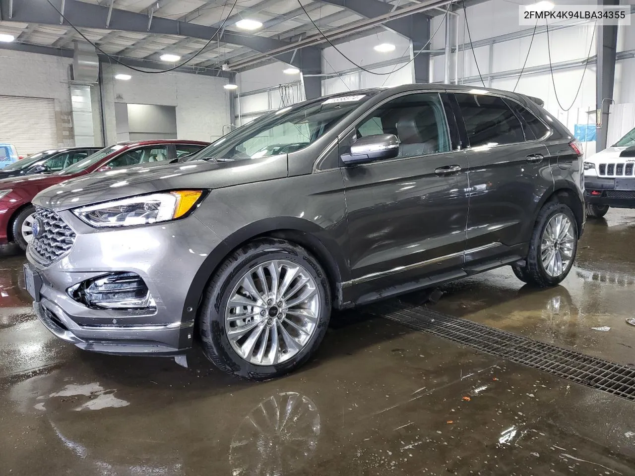 2020 Ford Edge Titanium VIN: 2FMPK4K94LBA34355 Lot: 71558574