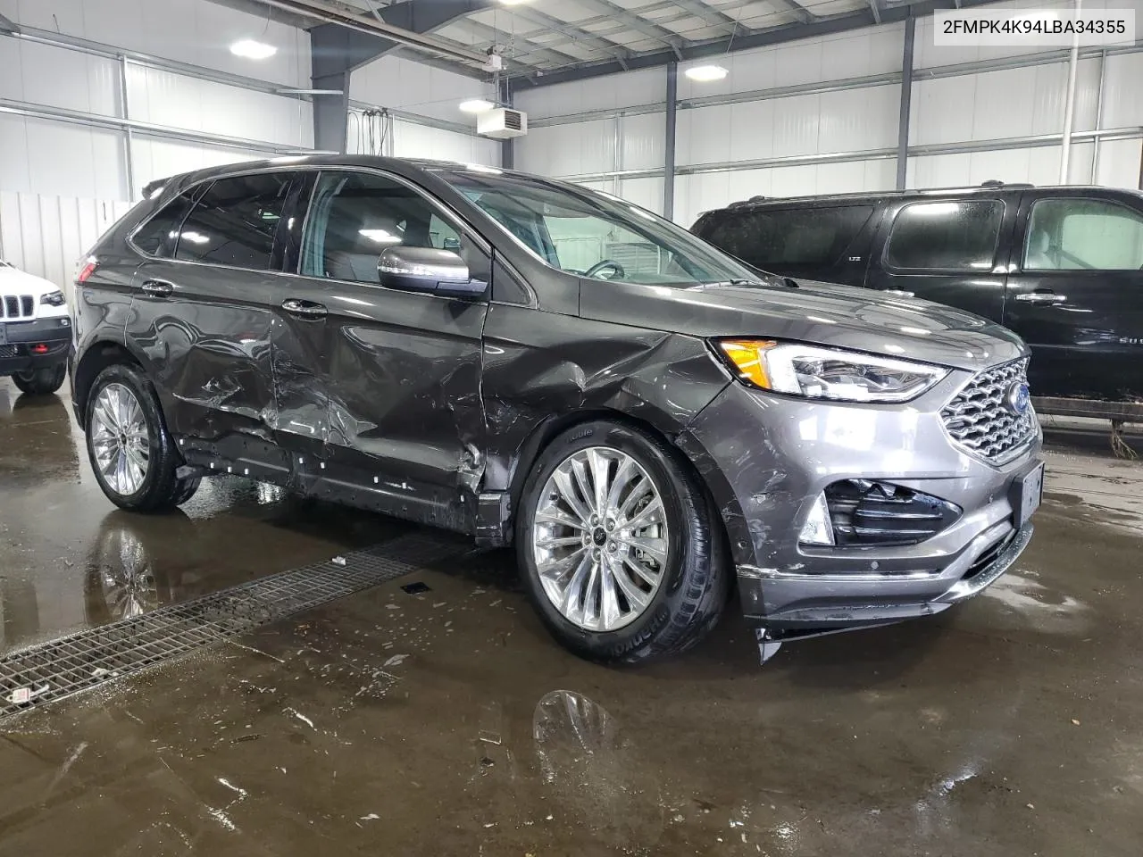 2020 Ford Edge Titanium VIN: 2FMPK4K94LBA34355 Lot: 71558574