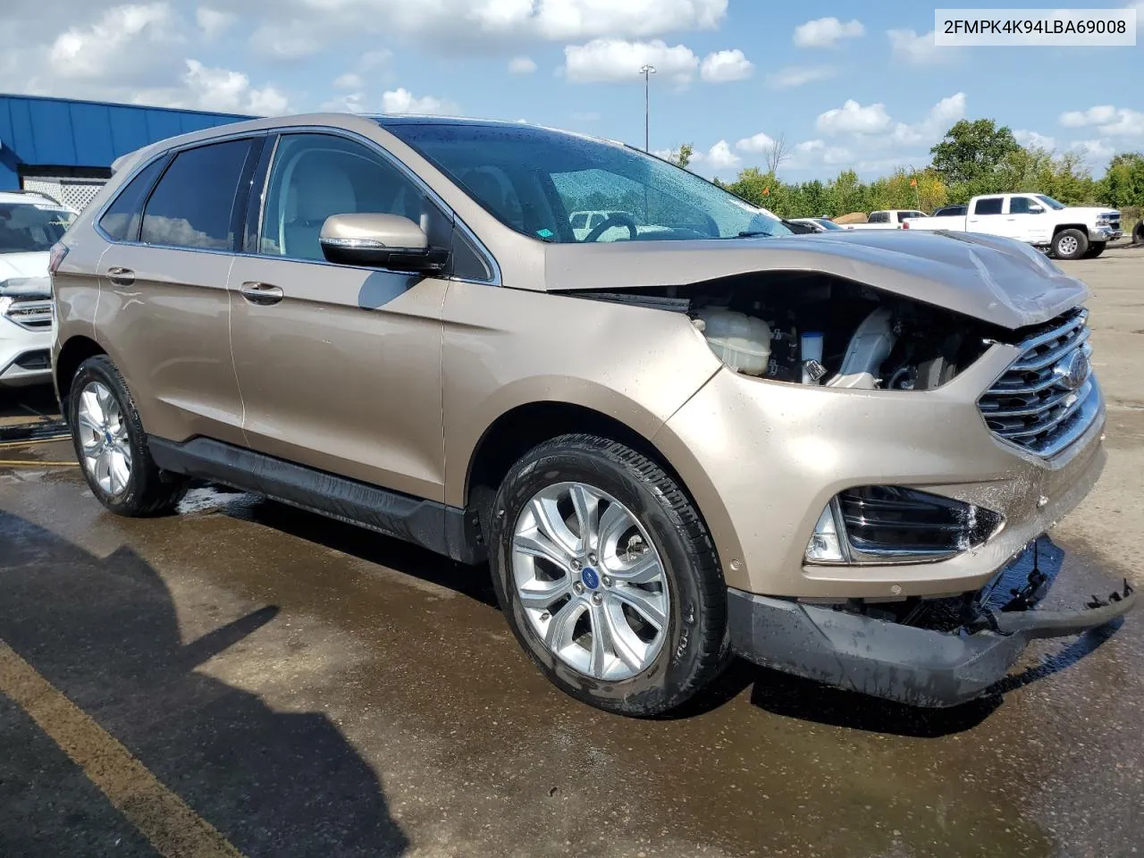 2020 Ford Edge Titanium VIN: 2FMPK4K94LBA69008 Lot: 71781124