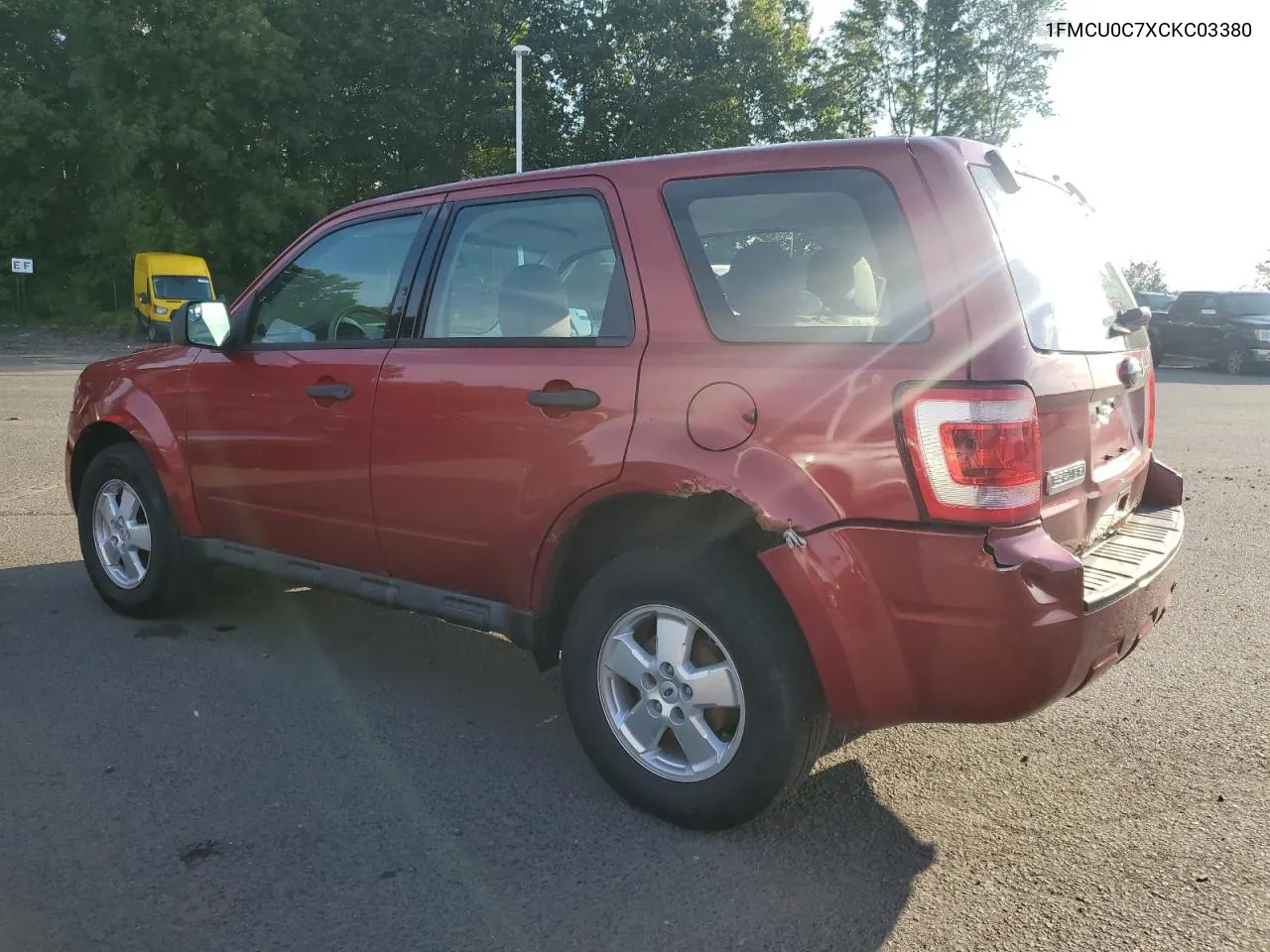 2012 Ford Escape Xls VIN: 1FMCU0C7XCKC03380 Lot: 71948594