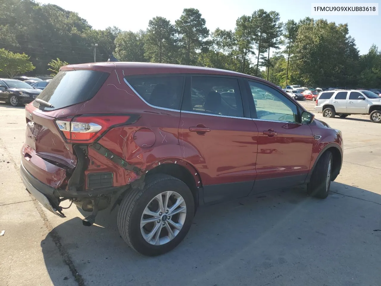 2019 Ford Escape Se VIN: 1FMCU9G9XKUB83618 Lot: 68803244