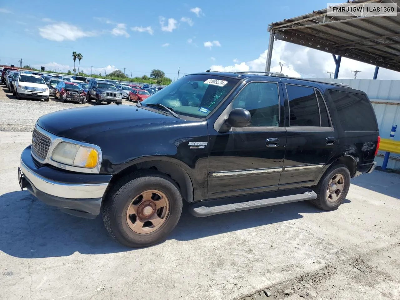 2001 Ford Expedition Xlt VIN: 1FMRU15W11LA81360 Lot: 72009524