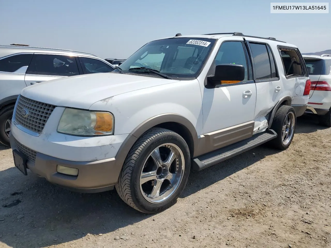 2003 Ford Expedition Eddie Bauer VIN: 1FMEU17W13LA51645 Lot: 62352314